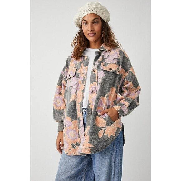 NEW! Free People Women's S Printed Ruby Jacket NWT $178 - Picture 1 of 3